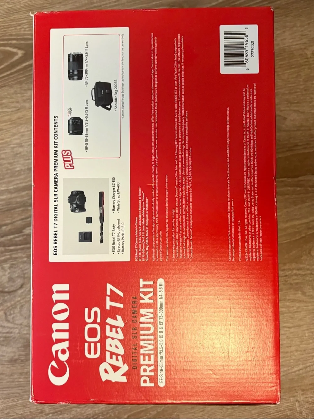 Canon EOS Rebel T7 DSLR Camera Kit - Black